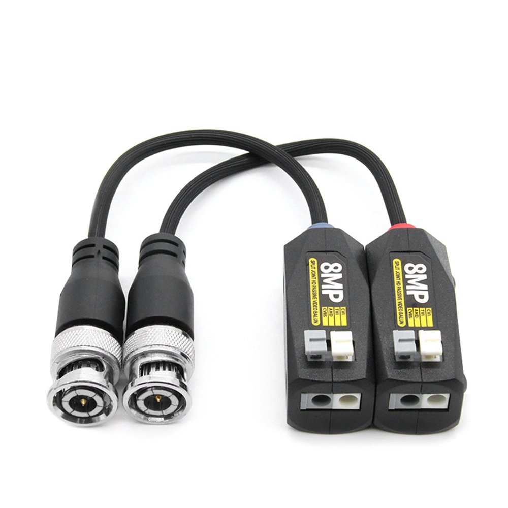 Video Balun Support 1080P 5MP 8MP AHD TVI CVI CVBS BNC to UTP RJ45 Converter HD Video Balun for CCTV Analog Camera