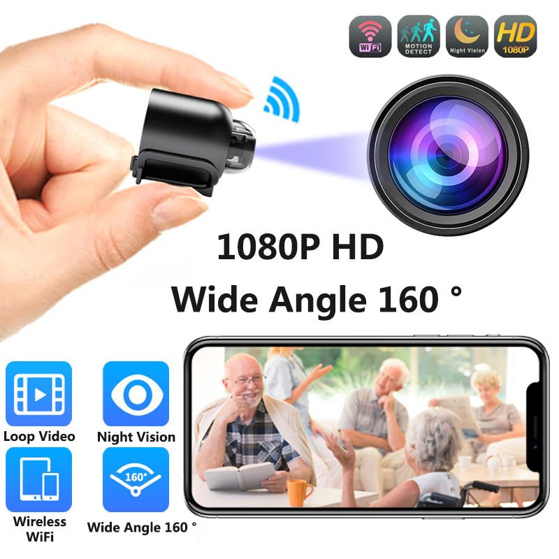 3MP FULL HD Mini WIFI Camera 130 Degree Home Security IP Network Camcorder Night Vision Motion Detection X5 Mini Camera