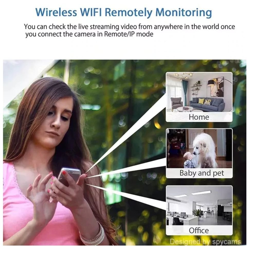3MP FULL HD Mini WIFI Camera 130 Degree Home Security IP Network Camcorder Night Vision Motion Detection X5 Mini Camera