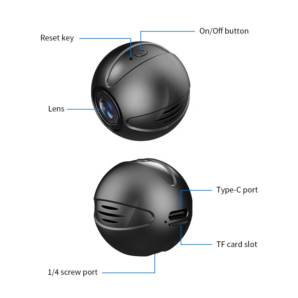1080P Mini Wireless IP Camera with Night Vision Smallest Wifi Micro Security camera Outside Indoor Mini Wireless Camera