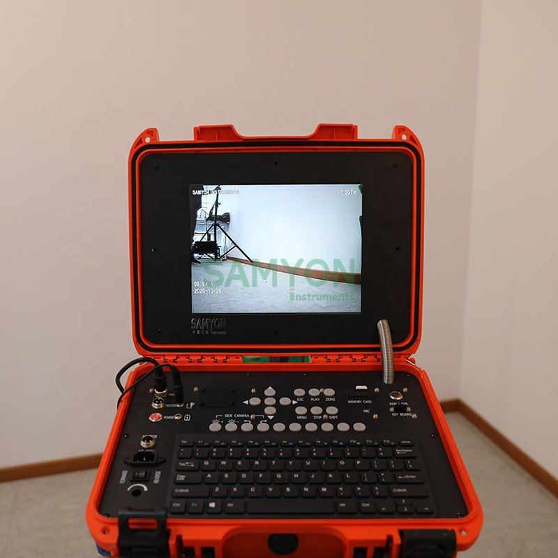 12mmS Outdoor Analog Camera Water Deep Well Borehole Inspection camera with 100m Handle Winch