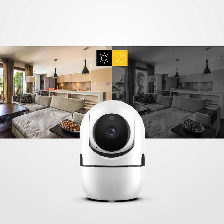 V380pro Network Camera Panoramic Night Vision with Wide Angle 360 Degree Rotation