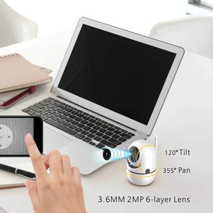 V380pro Network Camera Panoramic Night Vision with Wide Angle 360 Degree Rotation
