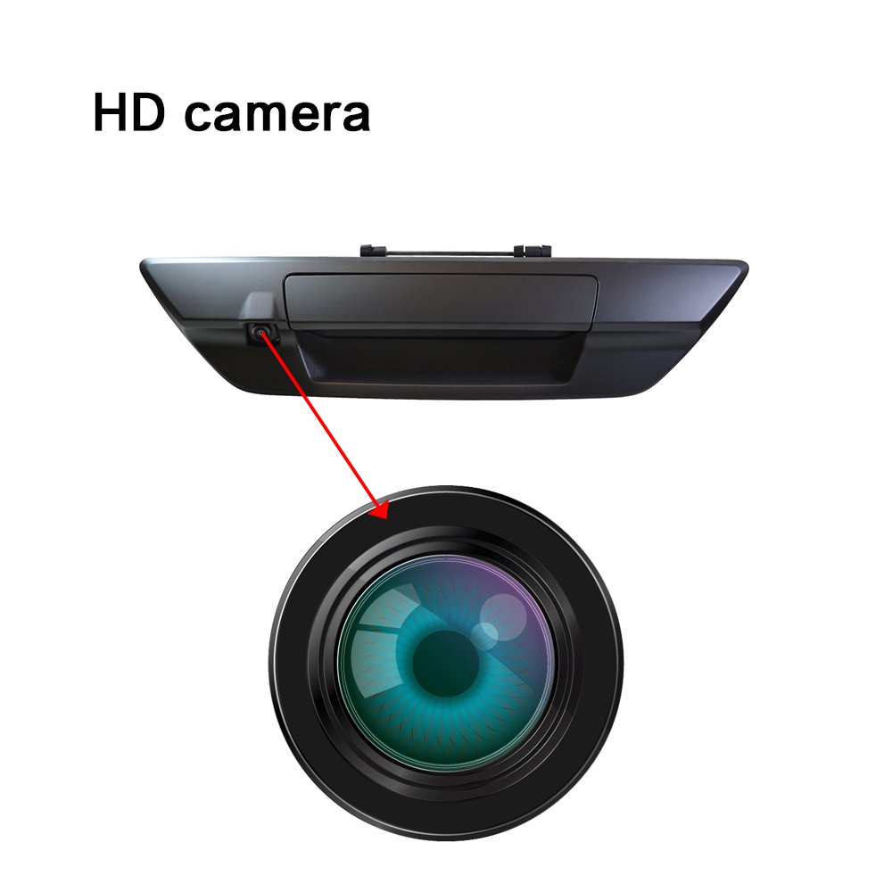 Car Reversing 600tvl Cvbs Parking Back View Metal Rca Pickup Handle Camera Exclusive For Hilux 15-C N/A