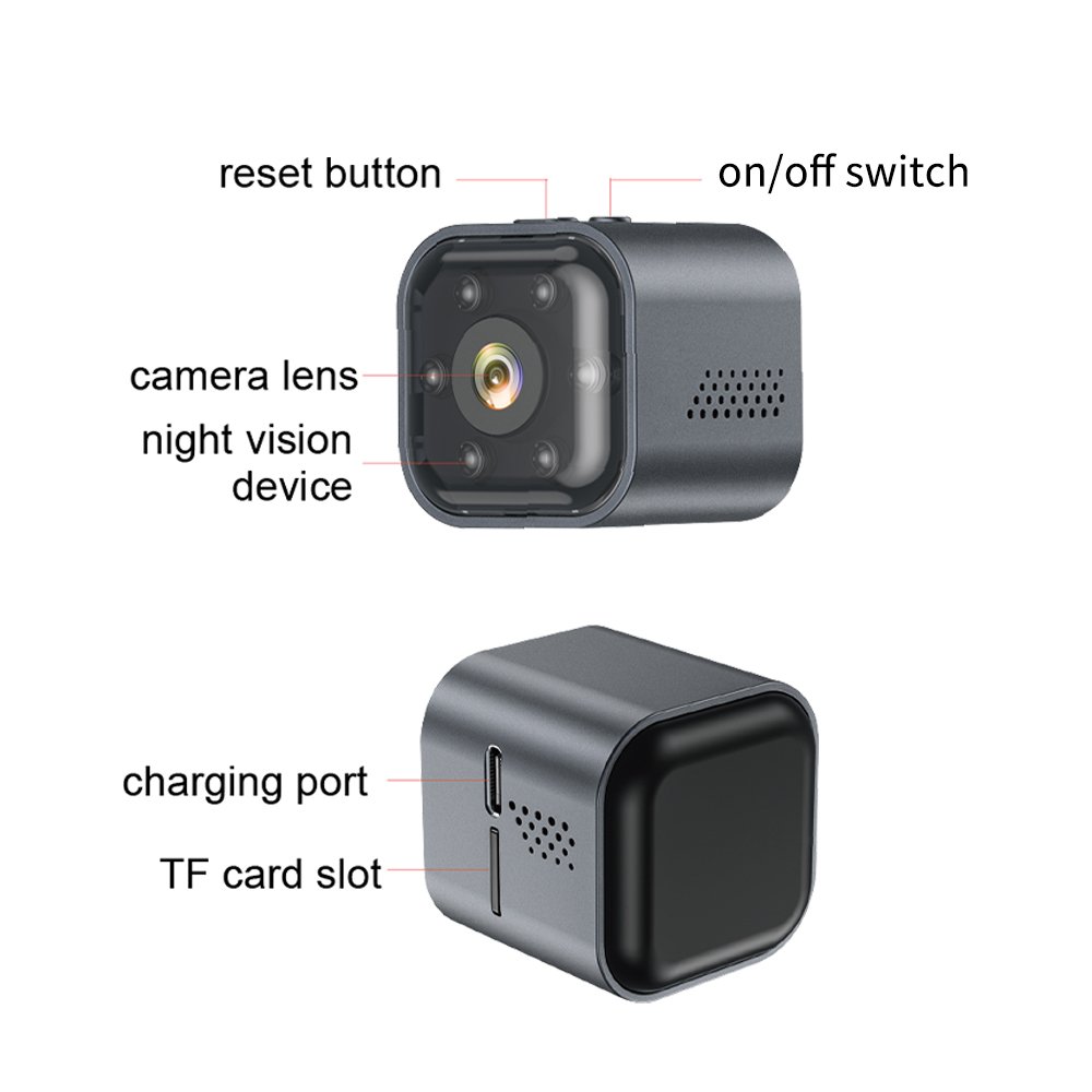 New mini camera Remote Control Infrared Surveillance1080p HD Night Vision Wireless Smart WiFi Camera Intercom Sports Camera
