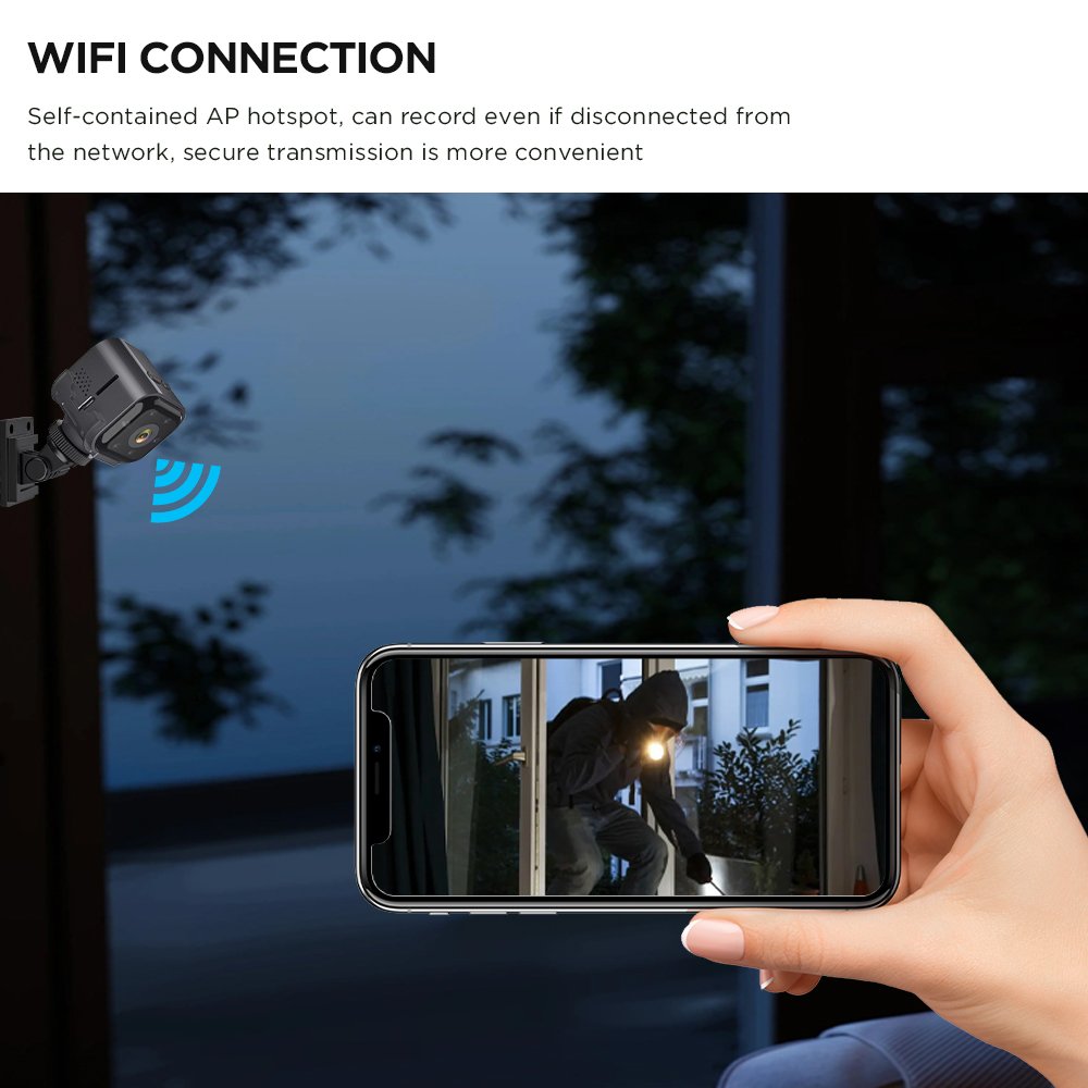 New mini camera Remote Control Infrared Surveillance1080p HD Night Vision Wireless Smart WiFi Camera Intercom Sports Camera