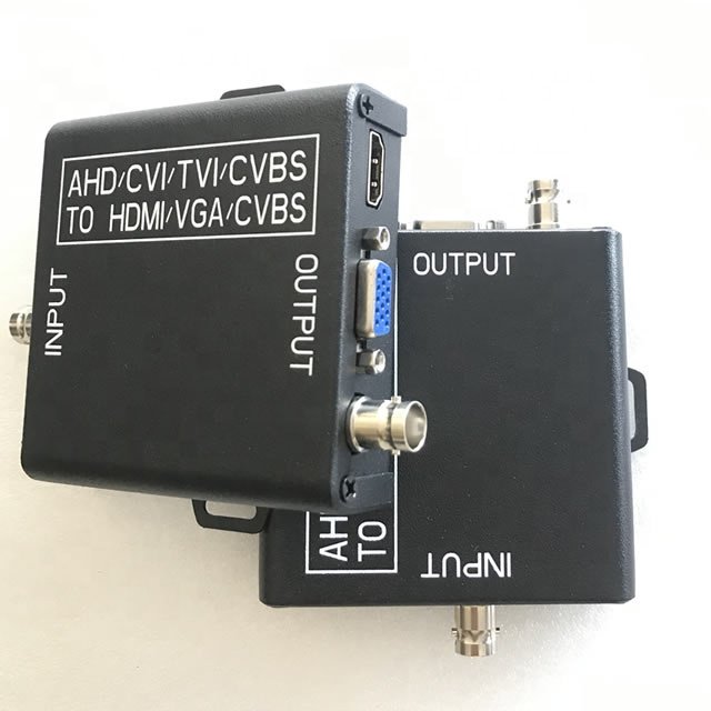 New 4 in 1 8MP AHD CVI TVI to HD-MI/VGA/CVBS Converter for Camera TV Security Monitoring Analog signal Video Converter NTSC/PAL