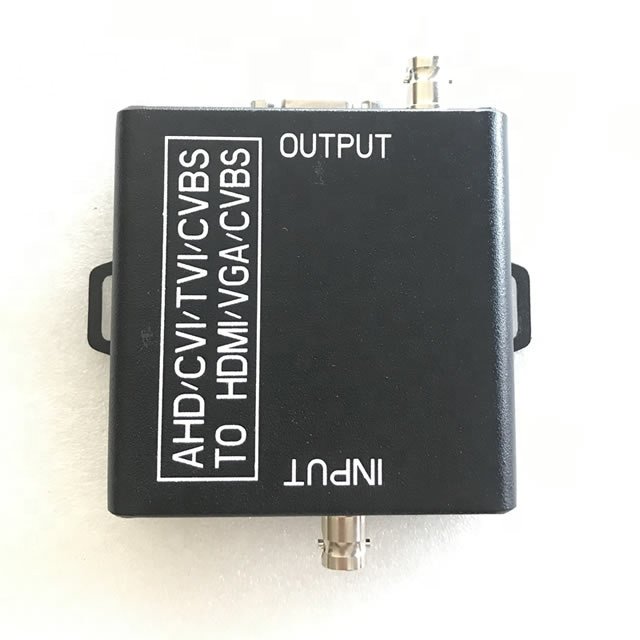 New 4 in 1 8MP AHD CVI TVI to HD-MI/VGA/CVBS Converter for Camera TV Security Monitoring Analog signal Video Converter NTSC/PAL
