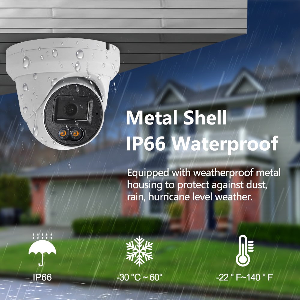 Smart UYC P2P Control CCTV Hidden Camera H.265+ IP PoE Wired Camera Motion Detection Cameras De Seguridad CCTV Kit
