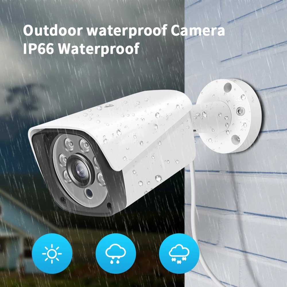 8MP 5MP POE IP Camera Metal Outdoor Waterproof Night Vision Network Security IPC Video Surveillance CCTV Camera for POE NVR Kit