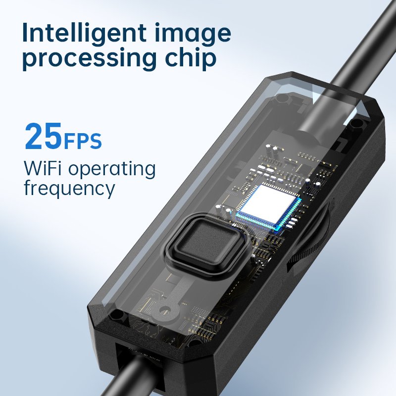 W400D iOS Android direct connect endoscope camera 7.9mm 1m dual lens rigid cable portable endoscope camera