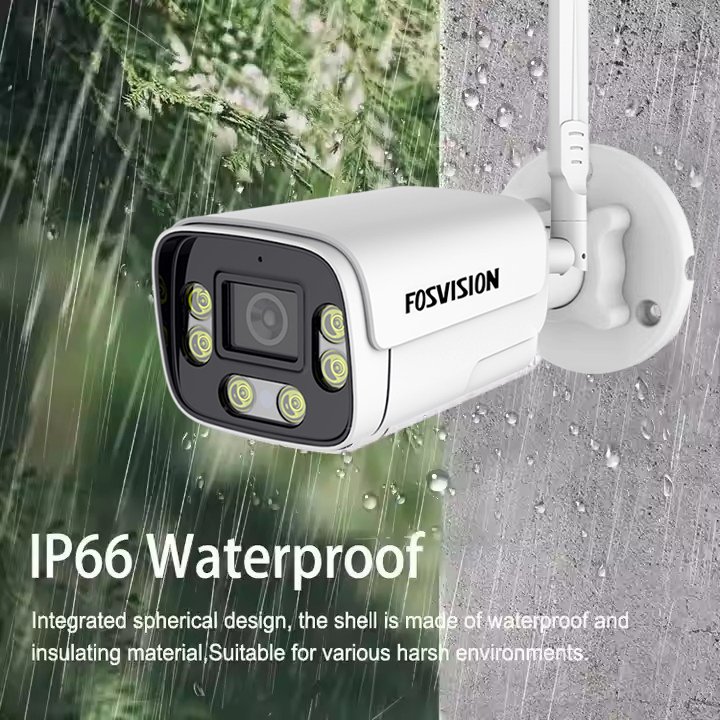 Hot sales in 2024 3MP WiFi Bullet Camera Outdoor IP66 Waterproof Two Way Audio SD Card Video Storage Home Security Camera