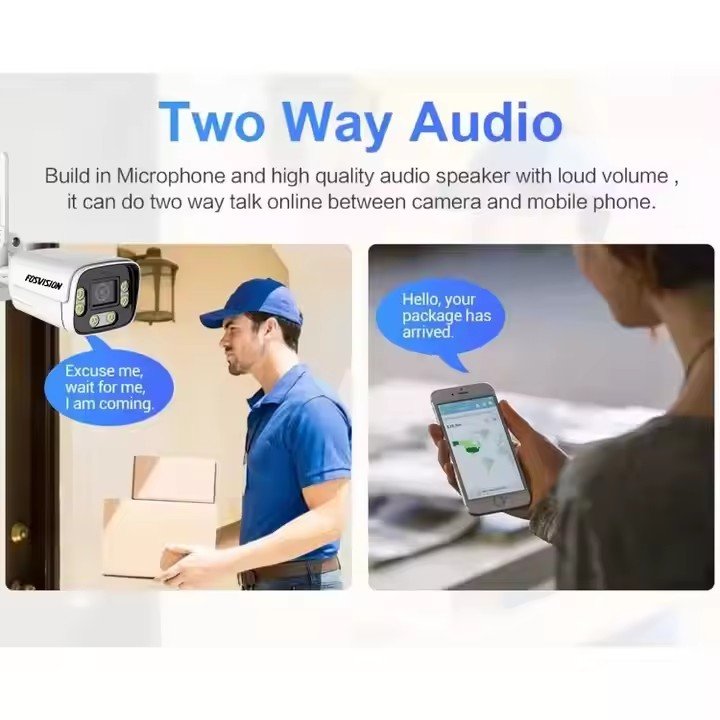 Hot sales in 2024 3MP WiFi Bullet Camera Outdoor IP66 Waterproof Two Way Audio SD Card Video Storage Home Security Camera