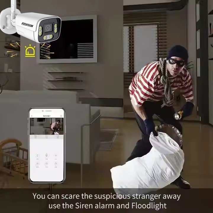 Hot sales in 2024 3MP WiFi Bullet Camera Outdoor IP66 Waterproof Two Way Audio SD Card Video Storage Home Security Camera
