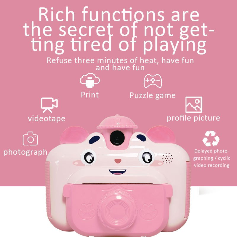 Children Camera 1080P Full Hd Mini Photo Video Print Digital Camera Gifts Toys Kids Instant Print Camera