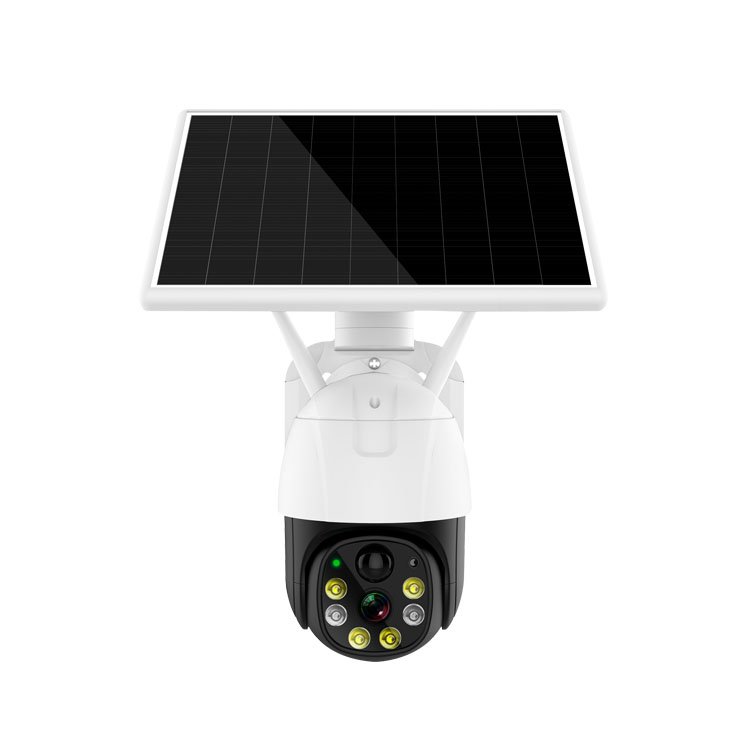 3.0MP Outdoor HD Smart Solar Dome Security Camera Night Vision Two-Way Audio IP66 Wi-Fi Video Network Cloud Outdoor IP Security