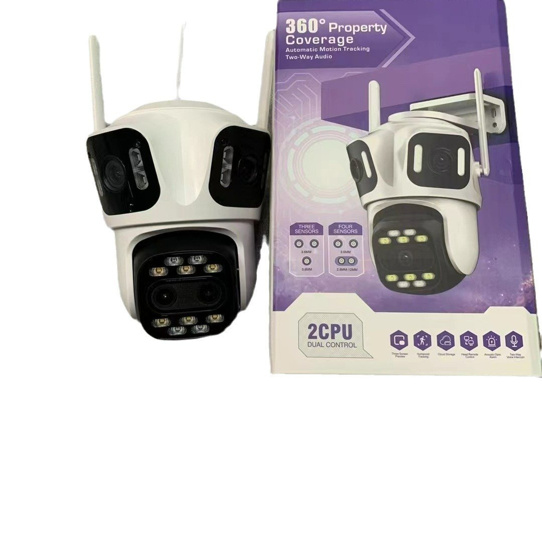 Waterproof 8MP CCTV 4K Wifi Smart Outdoor Wireless Indoor Network Camera Dual Ball Machine Linkage Security Camera
