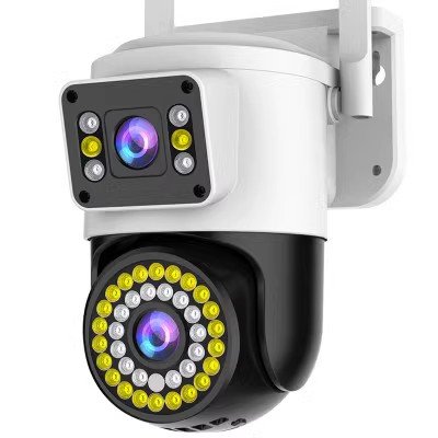 2024 new dual-lens dual-screen 2 million high-definition surveillance camera voice intercom panoramic night vision camera