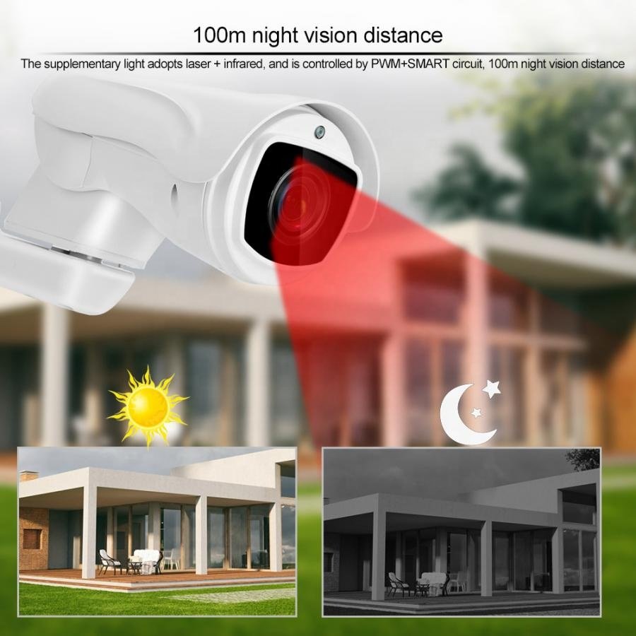 4 in 1 analog HD 4X 2MP 1080P Outdoor waterproof IP66 Optical Zoom IR CCTV Security AHD 10X mini Bullet ptz camera