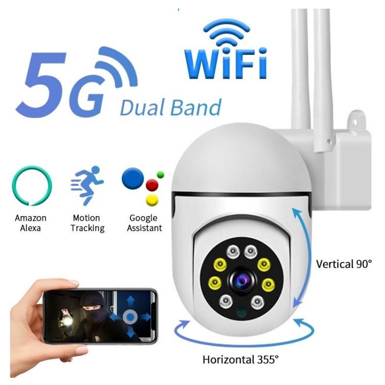 New 5G Wireless Surveillance Babysitter Monitor Home Indoor Network Smart IP Ptz Camera Pet Security Wifi Yiiot Camera