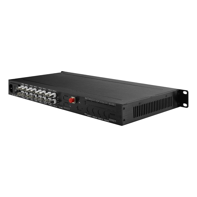 FC 20km 1310nm 16CH BNC port optical analog video converter to fiber for IP monitoring