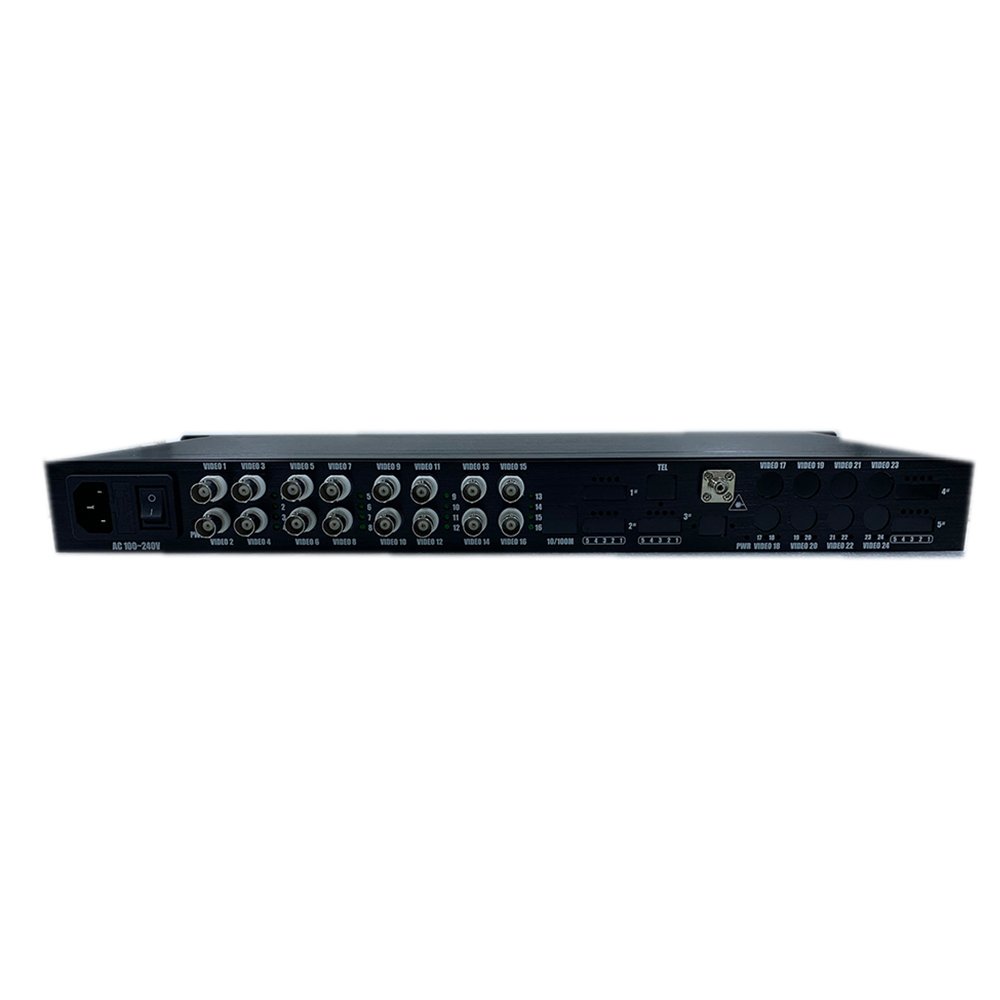 FC 20km 1310nm 16CH BNC port optical analog video converter to fiber for IP monitoring