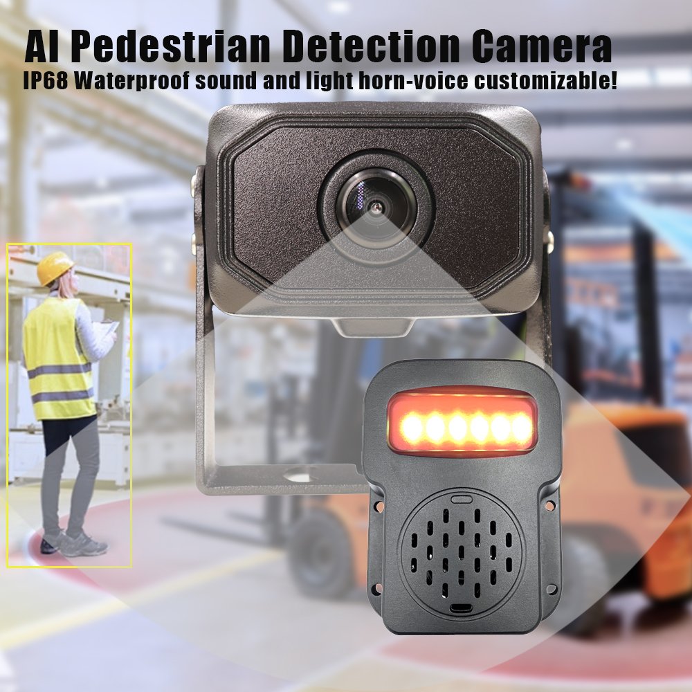 Heavy Duty Vehicle AI Pedestrian Detection 1080P AHD Front Rear BSD Camera with AHD or CVBS Analog Video Output Switch