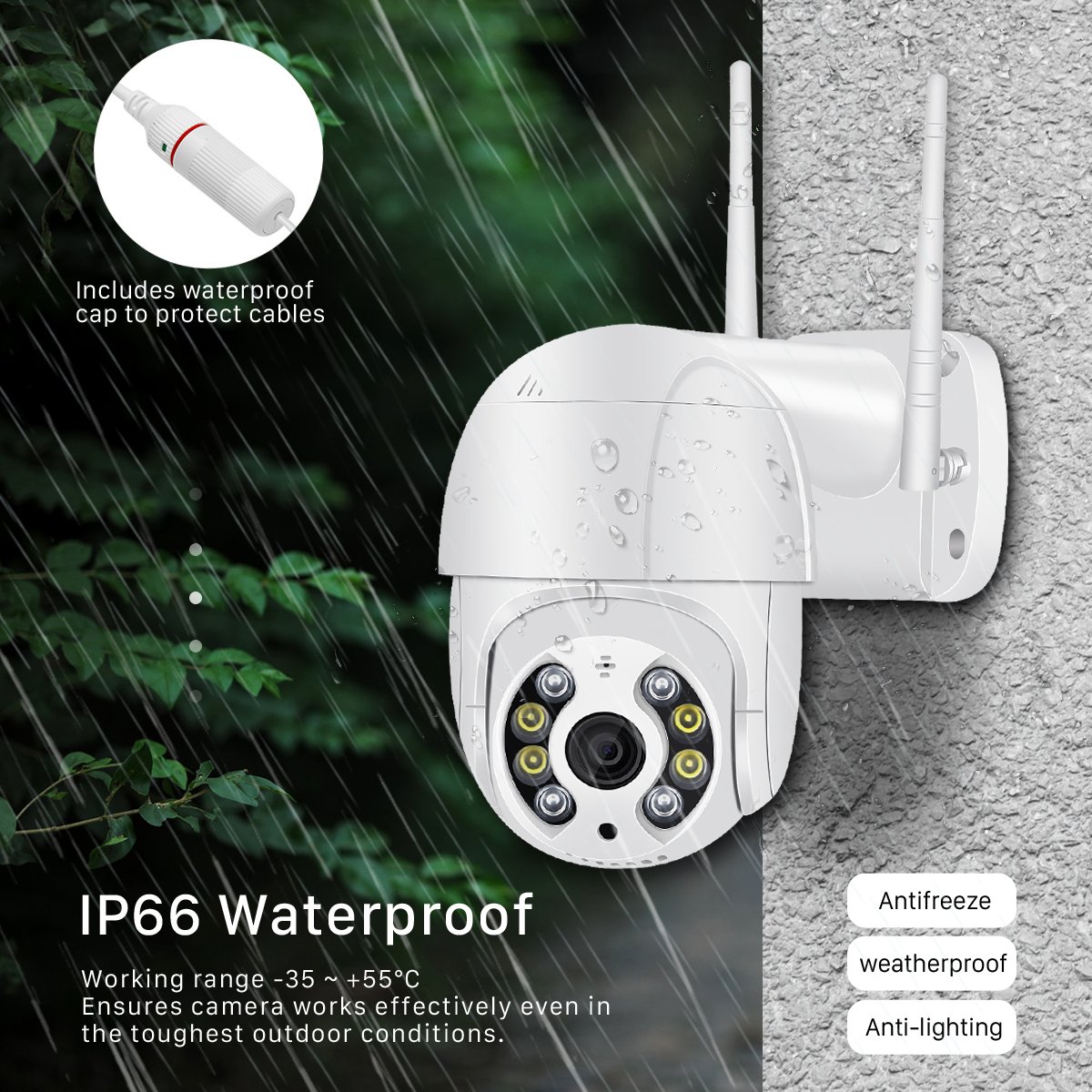 4K 8MP CCTV IP Camera Smart Wifi PTZ Camera 5x Digital Zoom AI Human Detection Wireless Home Security Protection iCsee Cctv Cam
