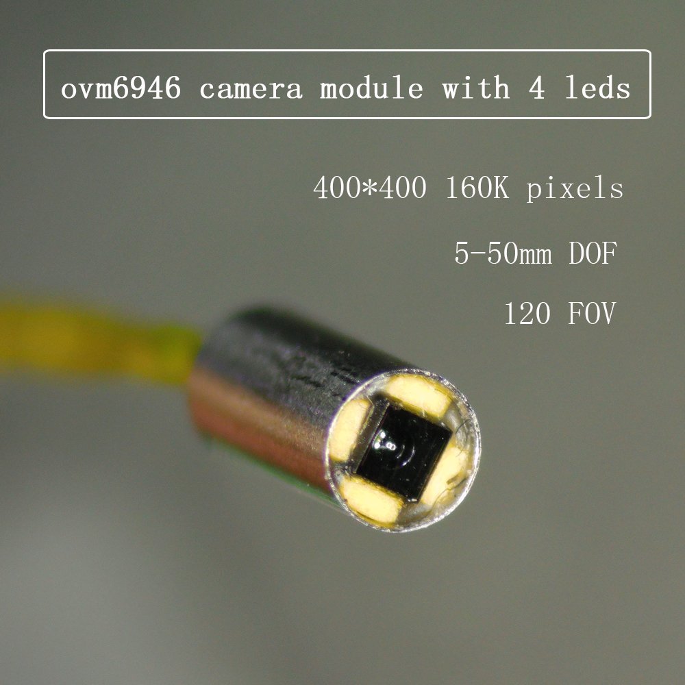 FOV120 Full HD 1.05x1.05 Analog Endoscope Camera OVM6946 Very Small with USB2.0 High Speed