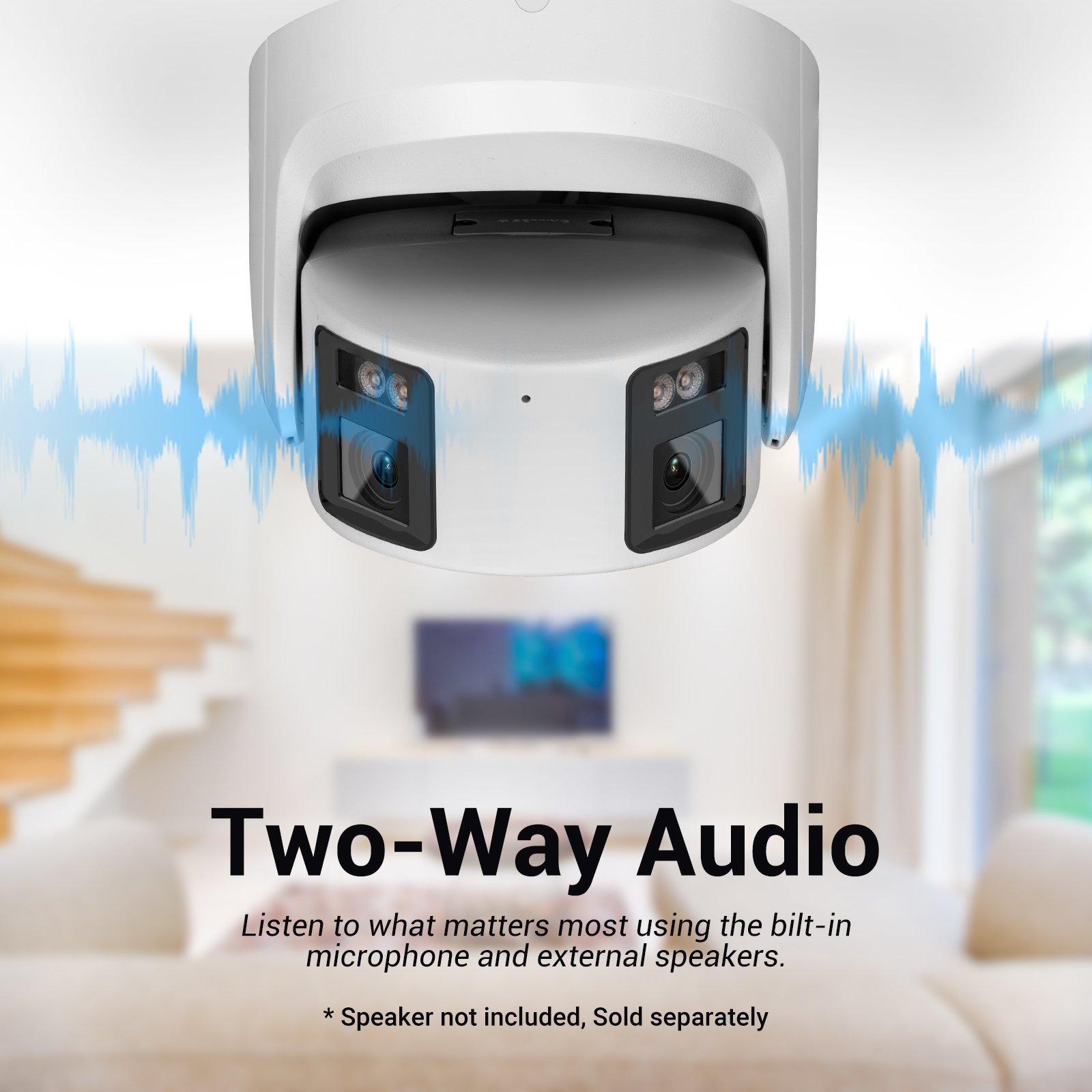 DS-2CD2347G2P-LSU/SL Hik Dual lens 180 degree view 24/7 colorful imaging 4MP ColorVu Panoramic Network ip Camera