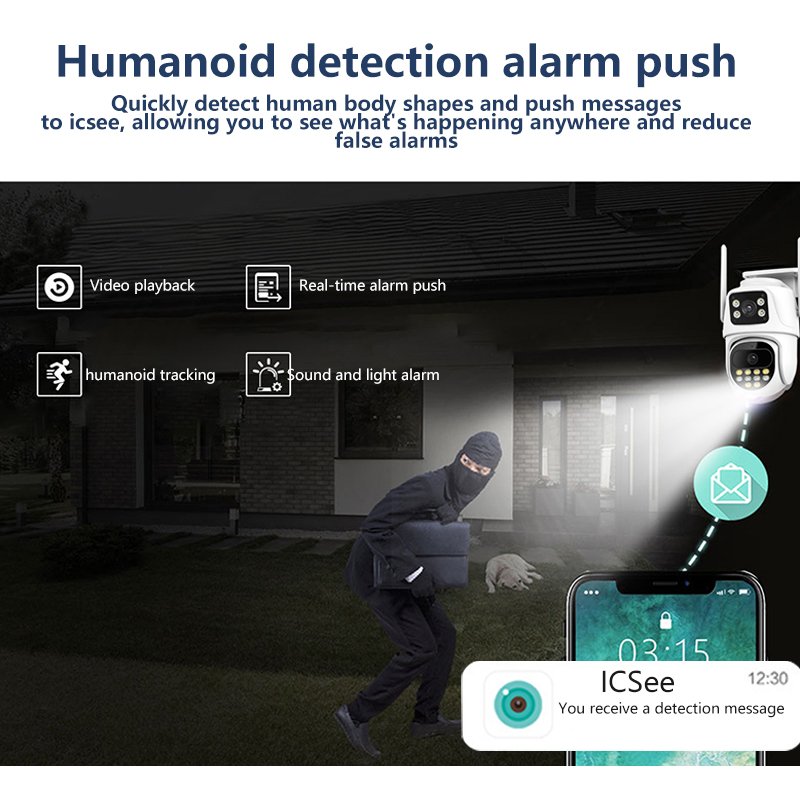 6MP HD 3K WIFI Surveillance Camera Waterproof Surveillance Wireless Network CCTV Camera For Outdoor Wireless Network Camera