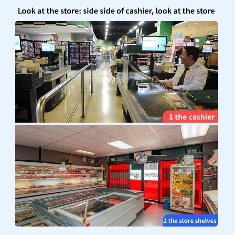 4MP Outdoor Dual Lens Infrared Wifi Panoramic Sur-veillance Network Camera Two Way Talk Automatic Tracking Security IP Camera