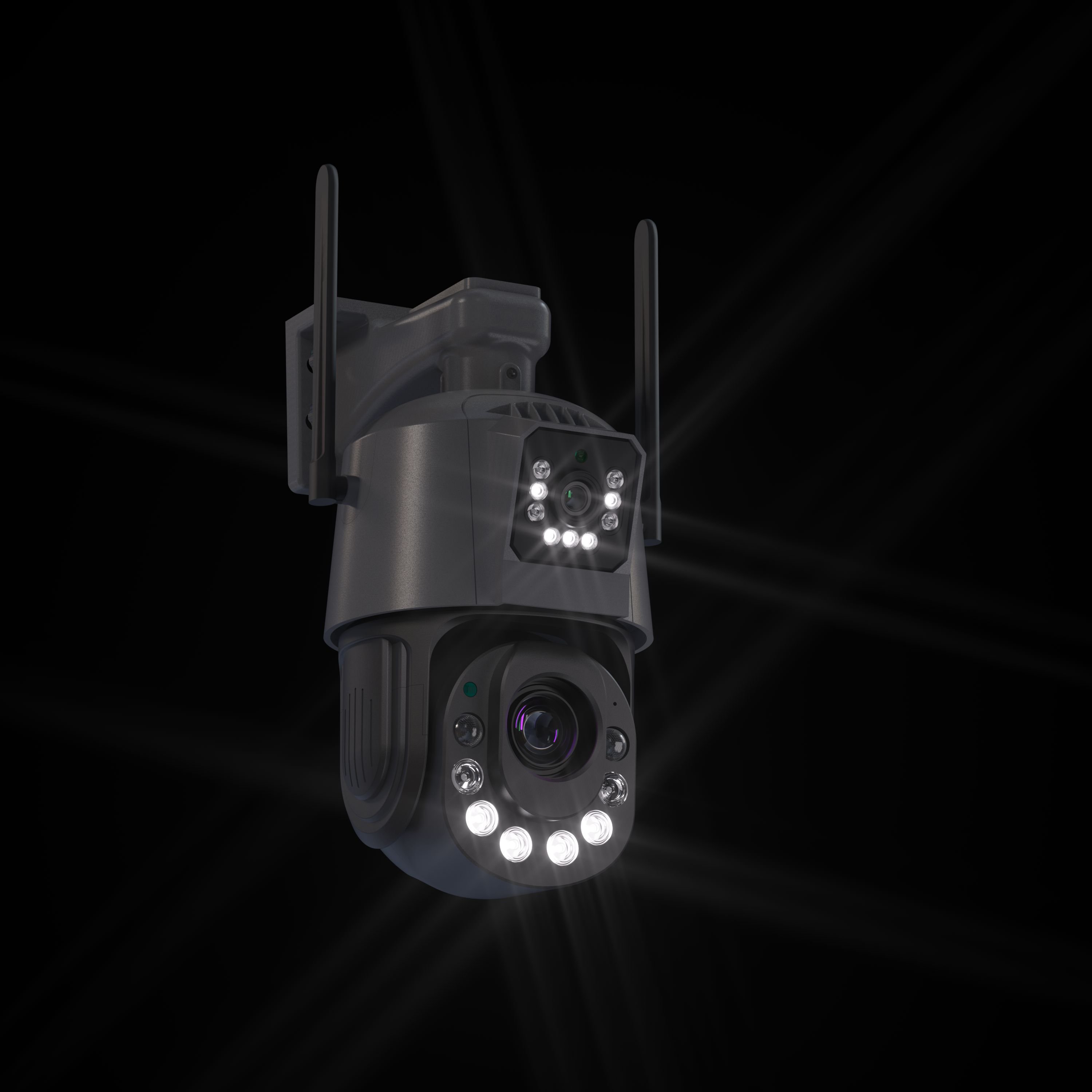 Wireless Cctv 4k 50x Starlight Ir Ptz Camera Outdoor Dual Lens Double Ball Machine Security Viewerframe Mode Network Ip Camera