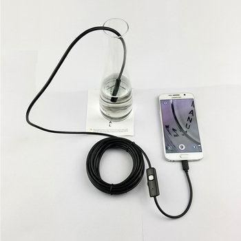 Android Endoscope 7mm 6LED 1m/1.5m/2m/3.5m/5m/10m Cable Inspection Borescope Micro USB Endoscope Camera for PC Smartphone