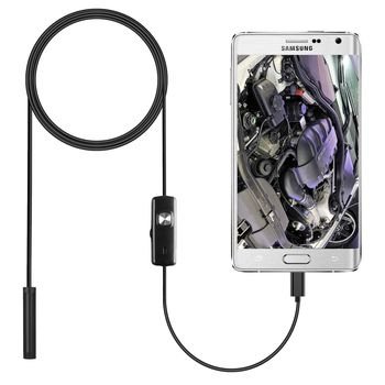 Android Endoscope 7mm 6LED 1m/1.5m/2m/3.5m/5m/10m Cable Inspection Borescope Micro USB Endoscope Camera for PC Smartphone