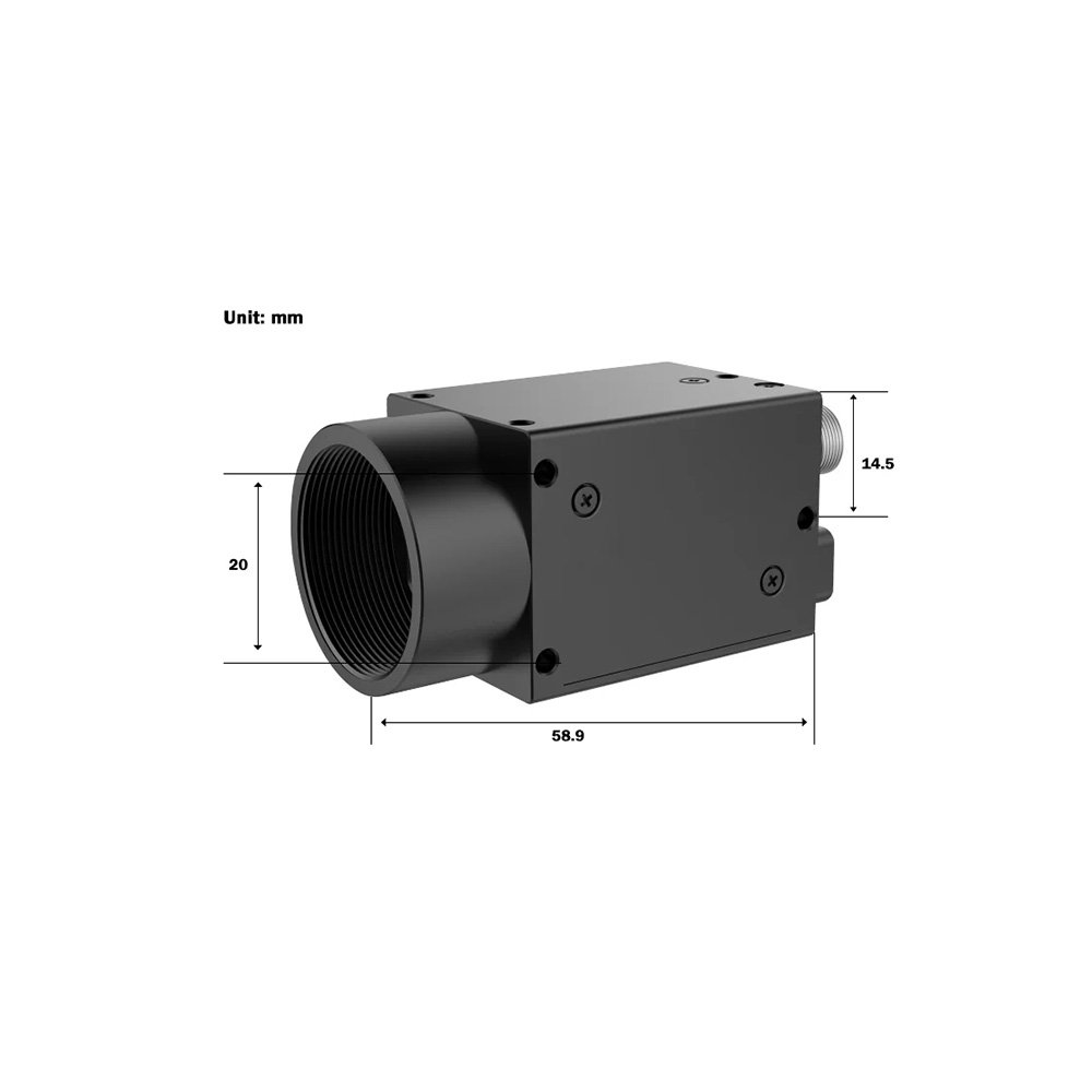 HIFLY Industrial Area Scan GigE Camera 12MP 9fps Rolling Shutter for Machine Vision Inspection
