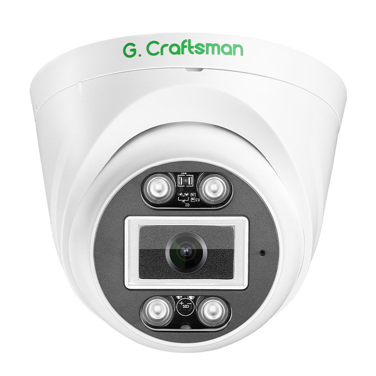 GX-PDFI-M4G GCraftsman 4MP POE CCTV IP Security Dome Turret Camera with Audio Human Face Detection Night Vision Indoor Outdoor