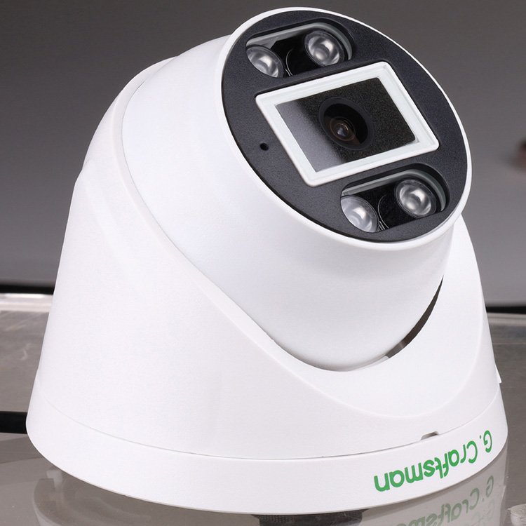 GX-PDFI-M4G GCraftsman 4MP POE CCTV IP Security Dome Turret Camera with Audio Human Face Detection Night Vision Indoor Outdoor