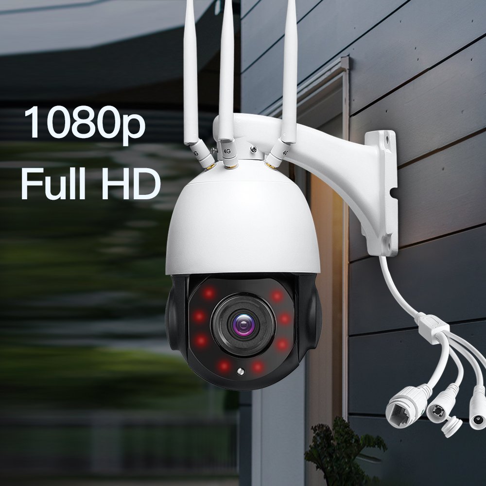 2MP 5MP 30X Optical Zoom Ptz 2Way Audio Video Network Security Ip Cctv Wifi 4G Camhi App Mobile Phone Camera Zooming Lens