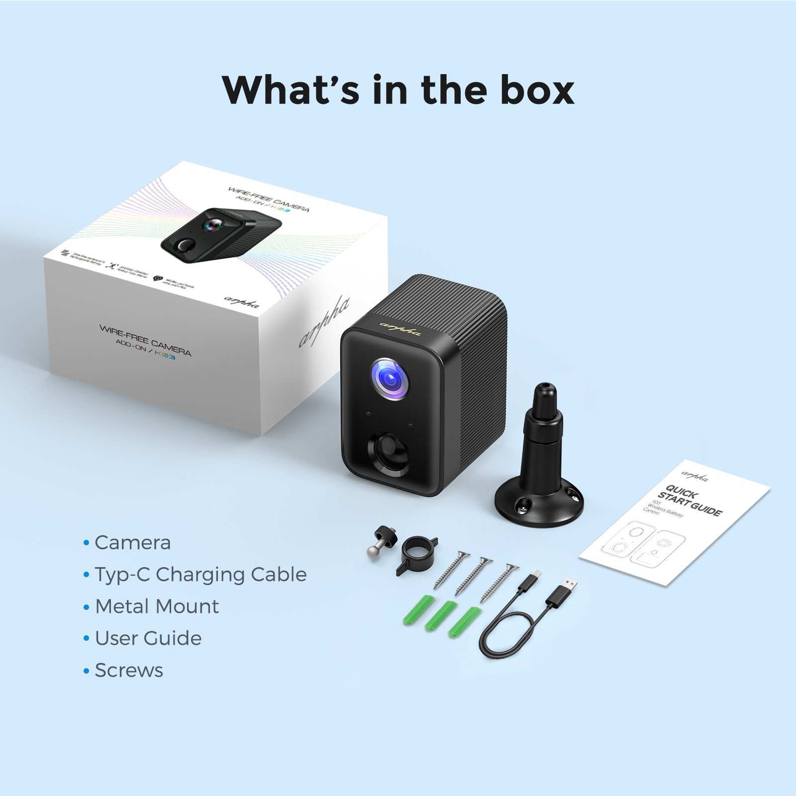 Arpha K03-A 1080p Hd Webcam Wifi Mini Ip Camera Tuya Camera Surveillance Camera H.264 Home Security Indoor Cloud Wireless Indoor