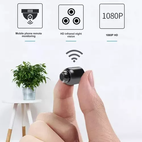 Jortan Mini WiFi Camera 1080p HD Night Vision Included, Portable Full HD Mini WiFi Camera, IP WiFi 1080p HD Night Vision Remote