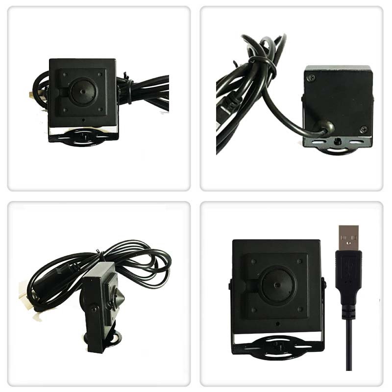 3.7mm Pinhole Lens 720P Mini USB Camera 1.0 Megapixel For ATM Machine Surveillance