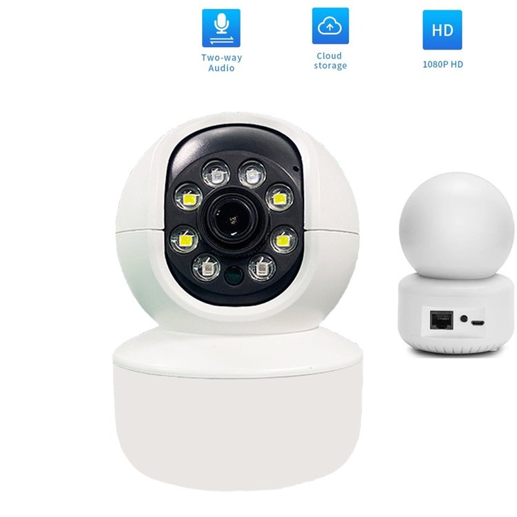 New Mini Network Camera 1080P Wireless Wifi Dual Light Source Full Color Motion Detection 2-Way Audio Cloud CCTV Camera Indoor
