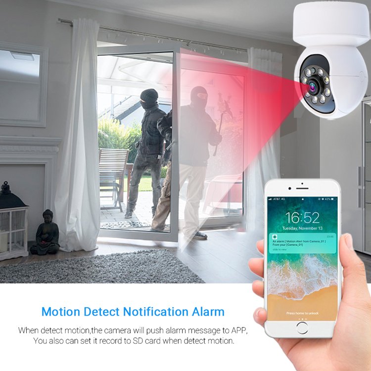 New Mini Network Camera 1080P Wireless Wifi Dual Light Source Full Color Motion Detection 2-Way Audio Cloud CCTV Camera Indoor