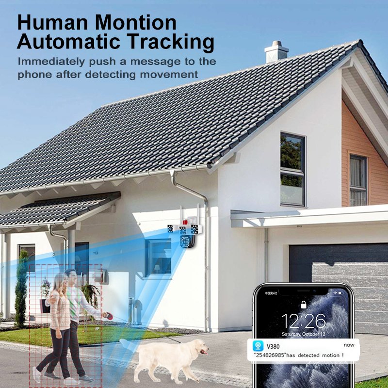 Yoosee 3lens Dual Screen 6MP Night Vision Human Detection Outdoor Security cctv Camera Wifi Wireless PTZ IP Bullet Camera