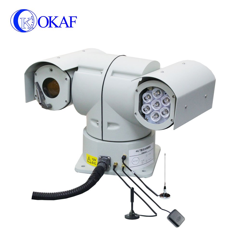 Outdoor Analog signal network signal dual output vehicle mount 20x zoom 2.0MP ptz camera