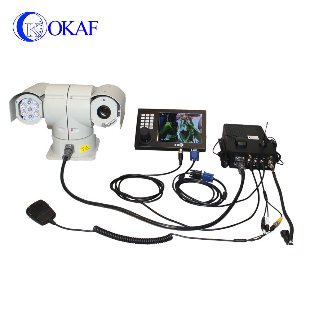 Outdoor Analog signal network signal dual output vehicle mount 20x zoom 2.0MP ptz camera