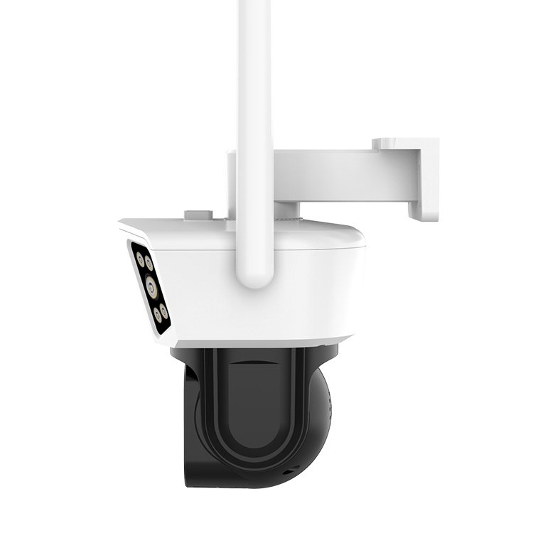6MP Three screen outdoor waterproof camera hd dual lens camera full color night vision WiFi network camera