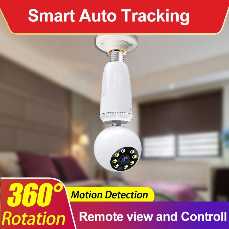 QZT Bulb Shape IP Camera 1080 HD Indoor Network Camera Wireless Connect CCTV Camera