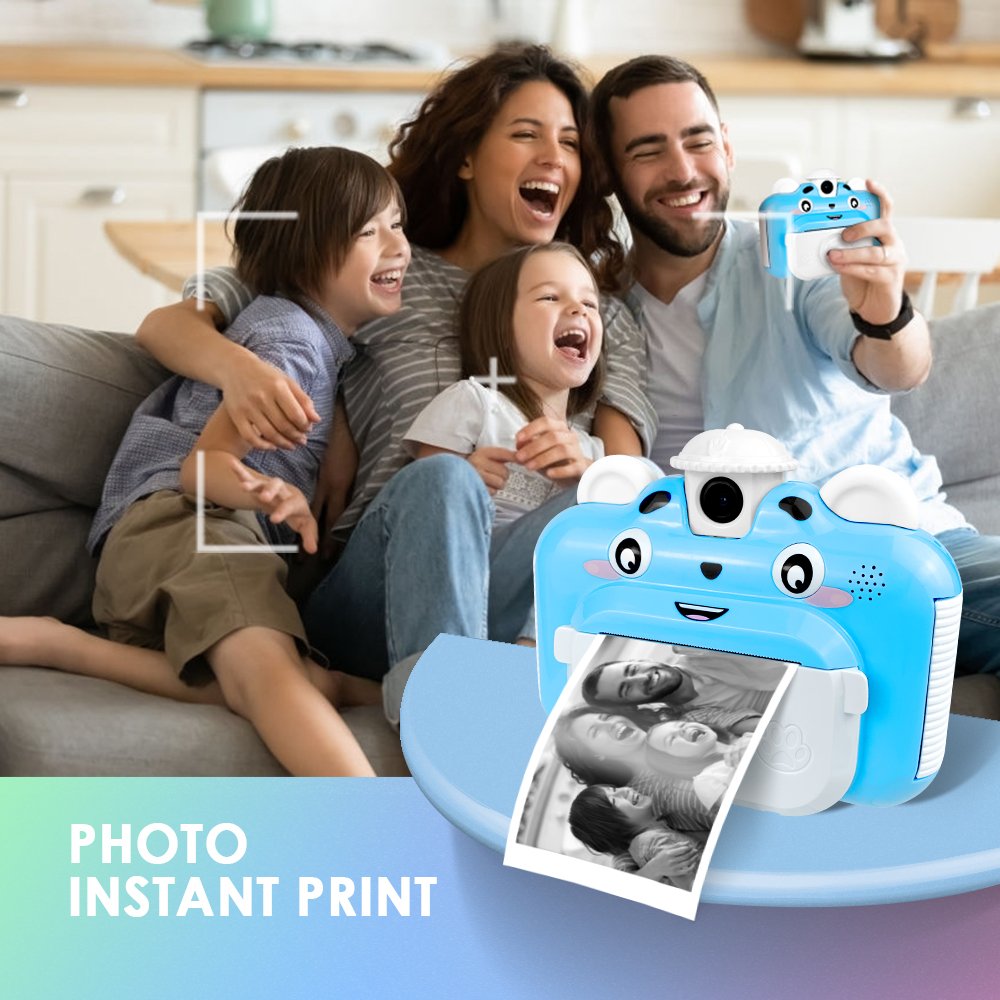 Children Instant Print Camera For Kids 1080p HD Mini Camera With Thermal Photo Paper Digital Camera kids Gifts toys K1
